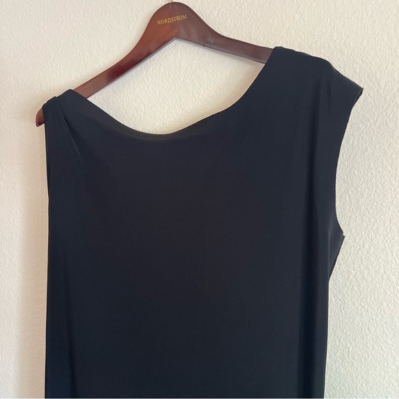 Norma Kamali Drop Shoulder Sheath Dress, black, stretchy jersey, size S - Picture 6 of 12